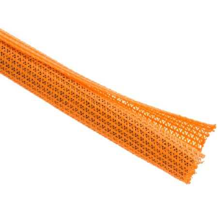 TECHFLEX F6 Techflex® Flexo F6 Wrap Around Braided Sleeving - 1/2" - 150' Box - Orange F6N0.50-150-ORANGE